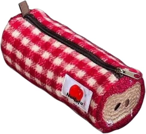 Womens Whimsy Twee Apple Bag Headphone Case Pencil Holder Zipper Makeup Pouch Funky Fruit Purse Y2k Accessories (Red,Circle) in Saudi Arabia