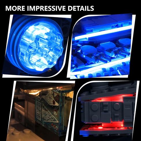 LED Lighting Kit for Lego 75394 Imperial Star Destroyer, Creative Lighting Accessories Compatible with Lego Star Wars Collector's Model (Lights Only, No Model Set) in Saudi Arabia