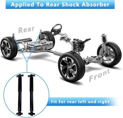 Rear Air Shocks Absorber Strut 349151 Compatible with 2009-2015 Honda Pilot, OEM 52610SZAA04, 52610SZAA51 2 Pack in Saudi Arabia