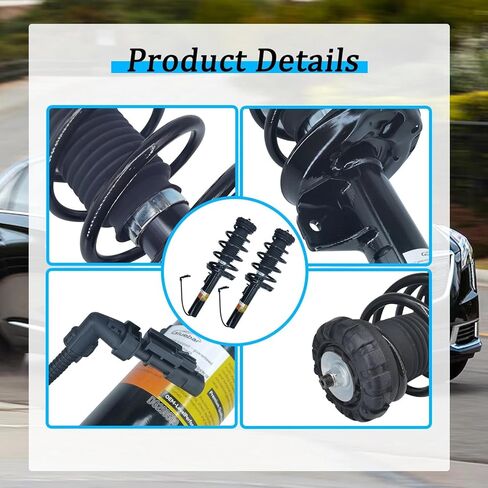 84677093 2PCS Front Shock Absorber Struts Assembly W/Magnetic Compatible With 2013-2019 Cadillac XTS, Replace 23220530 580-1096 23220501 19300063 22906209 22962890 23101683 23220530 84547551 in Kuwait