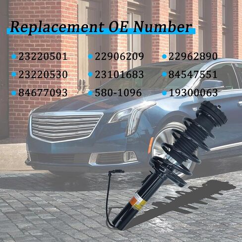 84677093 2PCS Front Shock Absorber Struts Assembly W/Magnetic Compatible With 2013-2019 Cadillac XTS, Replace 23220530 580-1096 23220501 19300063 22906209 22962890 23101683 23220530 84547551 in Kuwait