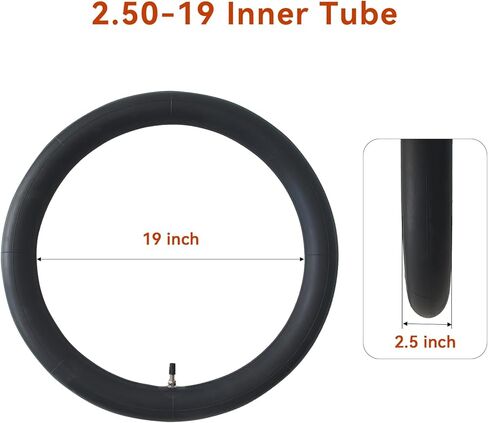 2-Pack 2.25/2.50-19 Inner Tube 70/100-19 Tube Replacement with Straight Valve Stem- TR4 in Saudi Arabia