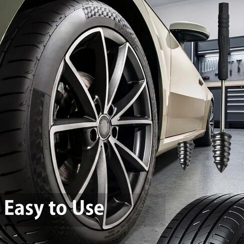 30 Pack Tire Plug Kit - Screw in Tire Plugs of Punctures with 2 Sizes,Screwdriver and Screw Work for Cars,Bikes, Tractor Tire Puncture Repair in Saudi Arabia