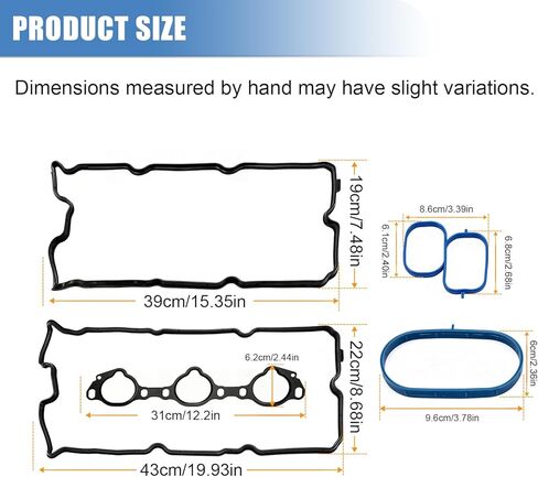 Sorello VS50608R Engine Valve Cover Gasket Set Compatible with Nissan Frontier, NV1500 NV2500 NV3500 2012-2016, Pathfinder 05-12, Xterra 05-15, for Suzuki Equator 09-12 Replace MS964542 MS19260 in Saudi Arabia
