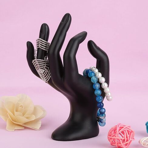 Jewelry Display Stand, Elegant Resin Ring Holder for Earrings Bracelets Necklaces - Mannequin Hand Showcase Stand for Retail Stores, Boutiques, Home Decor, Jewelry Organizers in Kuwait
