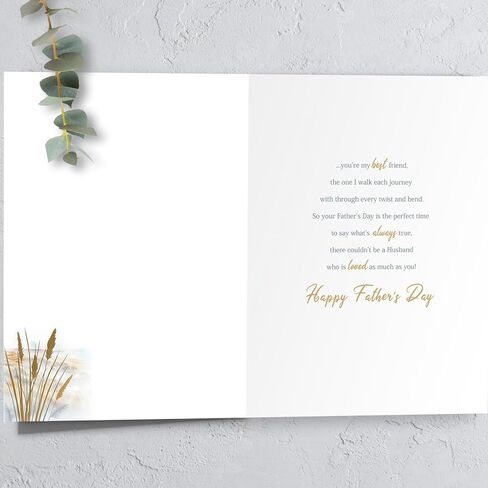 Father's Day Card for Husband, Fathers Day Card Gifts for Husband from Wife, Father's Day Card Gift for Hubby, Fathers Day Decorations in Saudi Arabia
