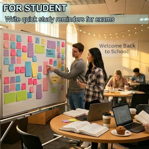 (18 Pack) Lined Sticky Notes 4x6 in,Large Notepads with Lines,Ruled Stickies Super Sticking Power,Office School Memo Note Pads Bright Colors,Post on Windows Doors,Recyclable,Easy to Write on in Saudi Arabia