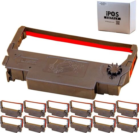 ERC-38 Black/Red Ribbon Cartridge (Box of 6) ERC 30/34 / 38 Ink for Epson TM-U220 Printer in Saudi Arabia