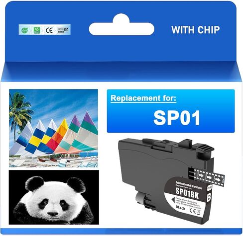 خراطيش حبر التسامي SP-1 SP01 عبوة واحدة 53 مل، متوافقة مع حبر طابعة التسامي Brother SP1 SP-1 SP01C سماوي in Kuwait