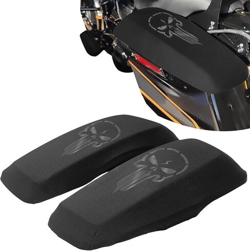 Saddlebag Lid Covers/Lid Bras for Harley Touring Road king, Road glide, Street glide, Electra glide 2024-2025 2026 Models, Black in Kuwait