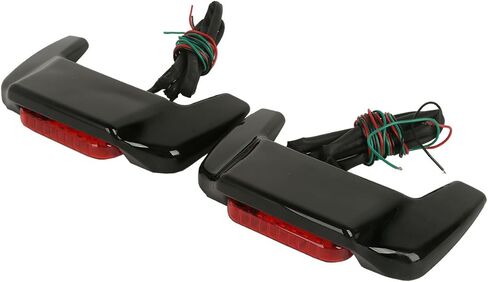 XMT-Moto غطاء السرج الصلب الأسود الزاهي LED طقم سبويلر مناسب لأغطية حقيبة السرج Harley Touring 1993-2013 in Kuwait