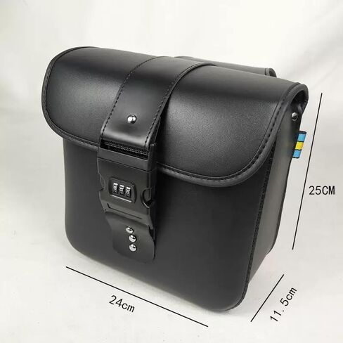 Universal Motorcycle Saddlebags 16L Total(8L×2), Lockable Waterproof Side Bags, Universal Fit for Harley Vintage Cruiser, Honda Rebel300 Rebel500 & Most Cruiser Motorcycles in Saudi Arabia