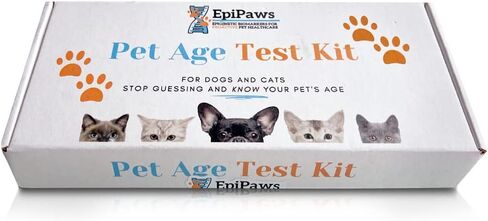 Pet Age Test for Dogs & Cats - Includes Wellness Insights for Your Pet’s Life Stage - at Home Epigenetic Biomarker Testing Kit, Great for Rescued Pets in Saudi Arabia