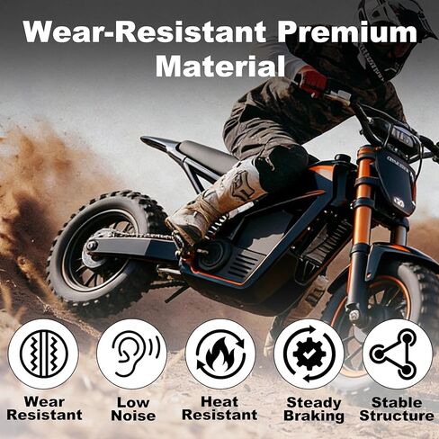1 Pair Rear Brake Pads for Tuttio Soleil 01 Electric Dirt Bike, Wear-Resistant Low-Noise Brake Pad Replacement, Compatible with Yozma in 10 Accessories in Saudi Arabia