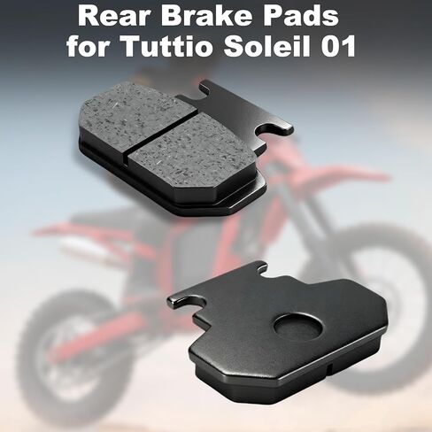 1 Pair Rear Brake Pads for Tuttio Soleil 01 Electric Dirt Bike, Wear-Resistant Low-Noise Brake Pad Replacement, Compatible with Yozma in 10 Accessories in Saudi Arabia