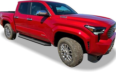 Tuxtreme Black Stainless Steel Running Boards Style Compatible with Toyota Tacoma 2024-2026 Double Crew Cab (Incl. Hybrid Model) (Side Steps Side Bars) 6in Wide in Kuwait