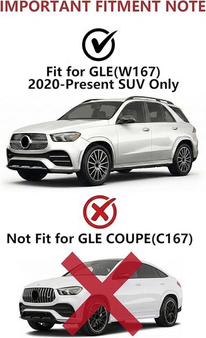 Running Boards Side Steps Fit for 2020-2026 Mercedes-Benz GLE W167 GLE350 GLE450 GLE450e GLE580 GLE43 GLE53 GLE63 AMG S SUV, Aluminum Foot Step Bars Nerf Bars Accessories in Saudi Arabia
