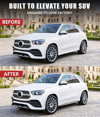 Running Boards Side Steps Fit for 2020-2026 Mercedes-Benz GLE W167 GLE350 GLE450 GLE450e GLE580 GLE43 GLE53 GLE63 AMG S SUV, Aluminum Foot Step Bars Nerf Bars Accessories in Saudi Arabia