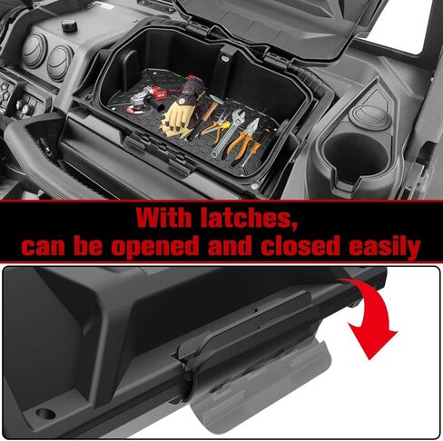 Can Am Defender Dash Storage Box, Passenger Dashboard Removable Storage Bin with Handy Tool Box for Can-Am Defender HD8/HD10 2016-2025, Replace OEM #715004344 in Saudi Arabia