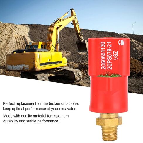 Distribution Valve Pressure Switch Hydraulic Sensor 2060661130 Durable Replacement Part for Komatsu Excavator PC2007 Red Color in Saudi Arabia