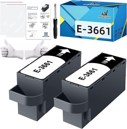 صندوق صيانة الحبر T3661 (T366100 / T366) لطابعة الصور XP-15000 XP-6100 XP-970 XP-8600 XP-8700 XP-6000 XP-8500 Expression Premium (عبوتان) in Saudi Arabia