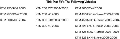 TUSK Kick Starter باللون البرتقالي المؤكسد لـ KTM 250 SX-F 2005 in Kuwait