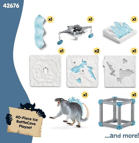 Schleich ELDRADOR Creatures BattleCave Ice Rat Mythical Action Playset- Fantasy Toys for Boys and Girls Ages 7+ in Saudi Arabia