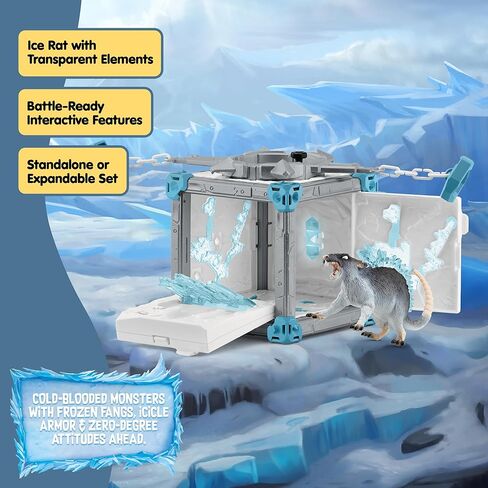 Schleich ELDRADOR Creatures BattleCave Ice Rat Mythical Action Playset- Fantasy Toys for Boys and Girls Ages 7+ in Saudi Arabia