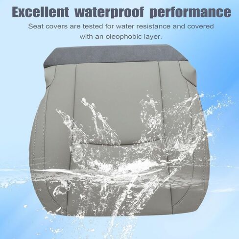 FZJDSD Gray Passenger Side Bottom Replacement Microfiber Leather Seat Cover Compatible with Lexus RX330 RX350 RX400 2004 2005 2006 2007 2008 2009 in Kuwait