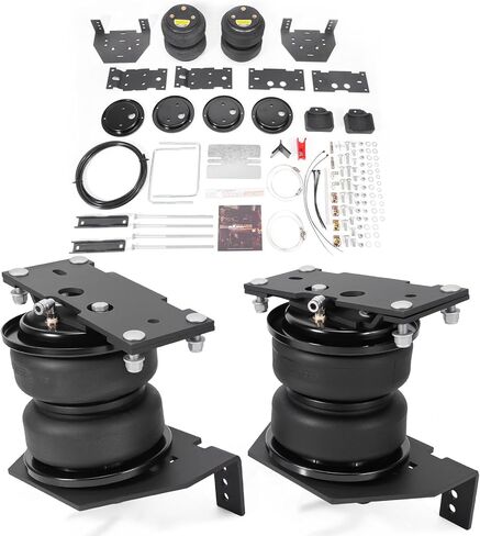 طقم أكياس تعليق هوائي خلفي من maXpeedingrods بوزن 5000 رطل لسيارة Ford F-250 F-350 2017-2019 وF-450 2017-2024 4WD فقط مجموعة زنبركية لمساعد الهواء فائقة التحمل مع مصد داخلي in Kuwait