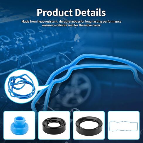 مجموعة حشية غطاء الصمام VS50814R تناسب 2011-2020 Ford Edge Explorer F-150 Flex Mustang Taurus Transit، 2011-2020 Lincoln MKX MKS MKT MKZ، 13-17 Mobility Ventures MV-1، 3.5L 3.7L، استبدل VS50722 in Kuwait