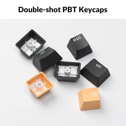 Keychron C1 Pro Wired Mechanical Keyboard TKL Layout, QMK Programmable RGB Backlit with Hot-swappable K Pro Silent Red Switch, OEM Profile Double-Shot PBT Keycaps Compatible for Mac Windows Linux in Saudi Arabia