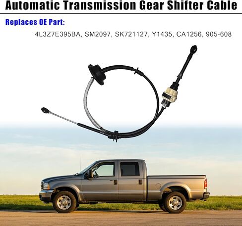 Automatic Transmission Gear Shift Cable Compatible with Ford F-150 2004 2005,Replaces 4L3Z7E395BA,905-608 in Saudi Arabia