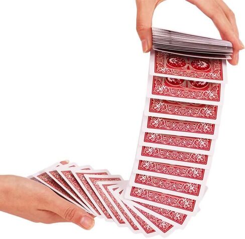 Automatic Waterfall Magic Playing Cards - Seamless Flow Professional Cardistry & Illusion Trick Deck for Magicians and Card Enthusiasts in Saudi Arabia