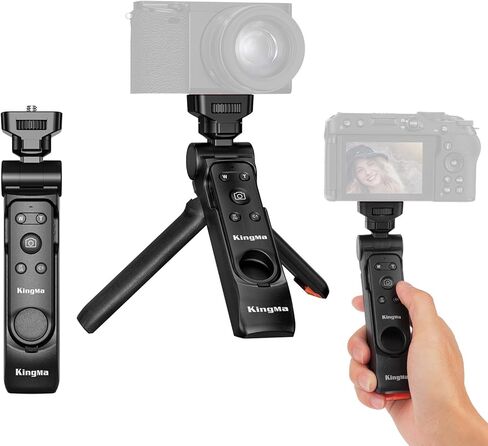 حامل كاميرا صغير من King Ma مع مقبض عن بعد وحامل كاميرا صغير متوافق مع Sony ZV-1F ZV-E10 ZV-1 ZV-E1 RX100VII & Canon EOS R8 R5 R10 R50 & Nikon Z50 COOLPIX P950 Z6 II Z fc Z30 in Kuwait
