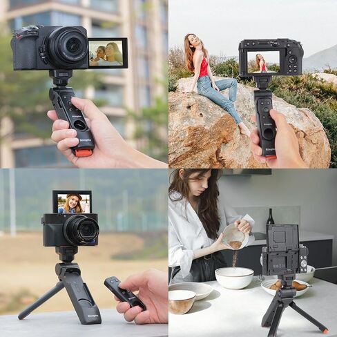 حامل كاميرا صغير من King Ma مع مقبض عن بعد وحامل كاميرا صغير متوافق مع Sony ZV-1F ZV-E10 ZV-1 ZV-E1 RX100VII & Canon EOS R8 R5 R10 R50 & Nikon Z50 COOLPIX P950 Z6 II Z fc Z30 in Kuwait