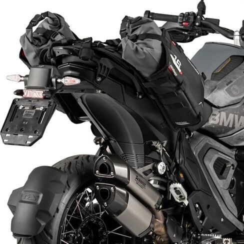 حقائب سرج Lone Rider بدون حامل - حقائب جانبية لأمتعة الدراجات النارية مقاومة للغبار بسعة 16 لتر، 2 أكياس جافة قابلة للإزالة بنسبة 100% مقاومة للماء، أشرطة سريعة الفك - حقائب ADV عامة لمغامرات BMW GS والمزيد in Kuwait