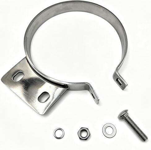 6" Upgrade Stainless Steel Exhaust Clamp Fit for Peterbilt Trucks Chrome Heavy-Duty Exhaust Pipe Clamp in Saudi Arabia