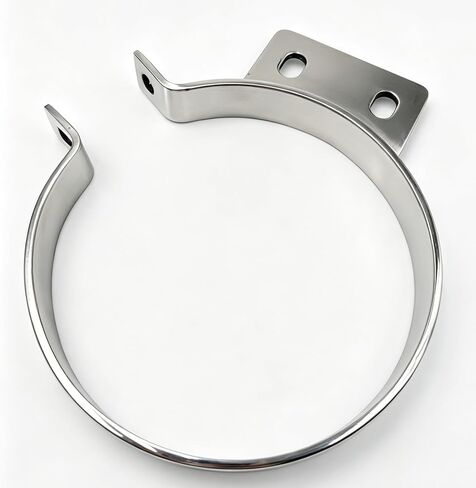 6" Upgrade Stainless Steel Exhaust Clamp Fit for Peterbilt Trucks Chrome Heavy-Duty Exhaust Pipe Clamp in Saudi Arabia