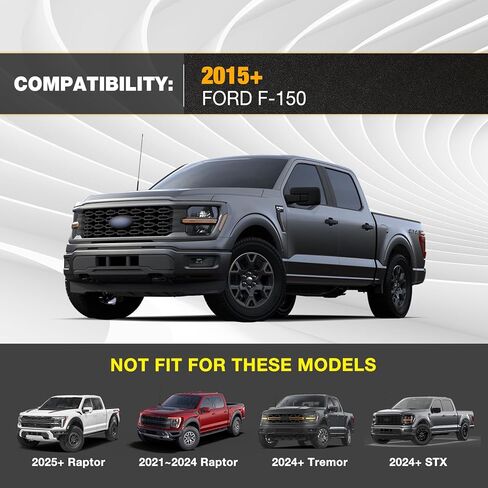 Hood Mount Light Brackets for 15-26 Ford F150, Front A-Pillar F150 Engine Hood Ditch Light Pods Mount for 15-26 Ford F-150 F150 (NOT for 24-26 Tremor & STX Model & Raptor Model) Only 2 PCS Brackets in Saudi Arabia