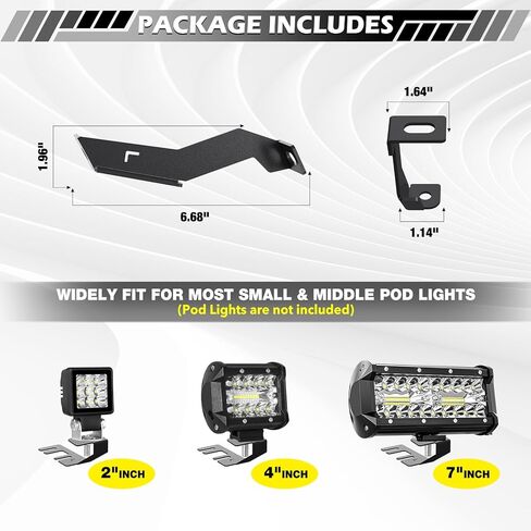 Hood Mount Light Brackets for 15-26 Ford F150, Front A-Pillar F150 Engine Hood Ditch Light Pods Mount for 15-26 Ford F-150 F150 (NOT for 24-26 Tremor & STX Model & Raptor Model) Only 2 PCS Brackets in Saudi Arabia
