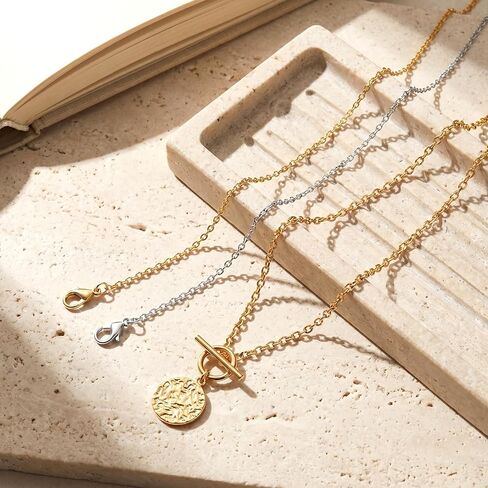 Necklace Chains - 40Pcs Gold and Silver Bulk Necklace Chains Cable Link for Necklaces Jewelry Making in Kuwait