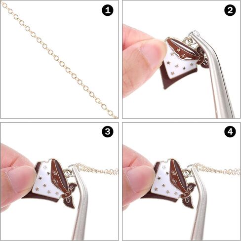 Necklace Chains - 40Pcs Gold and Silver Bulk Necklace Chains Cable Link for Necklaces Jewelry Making in Kuwait