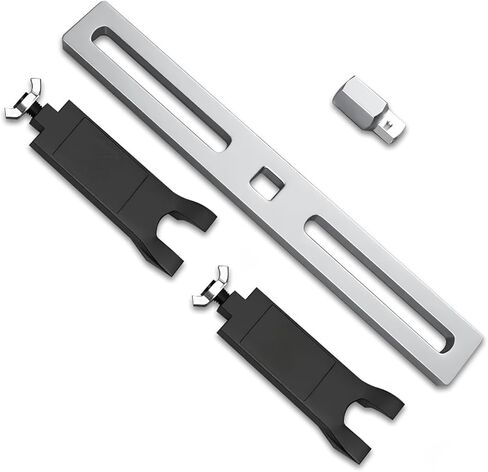 Car Fuel Pump Removal Tool, Adjustable Two Jaws Fuel Pump Lock Ring Repair Tool, Alloy Rustproof Tank Cover Removal Wrench with 3/8" to 1/2" Drive, Universal Maintenance Accessories (Black) in Saudi Arabia