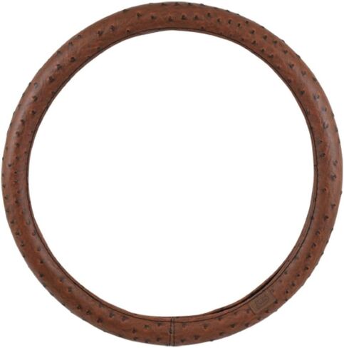 Justin Truck Steering Wheel Cover Walnut Ostrich Print 15.5" in Kuwait