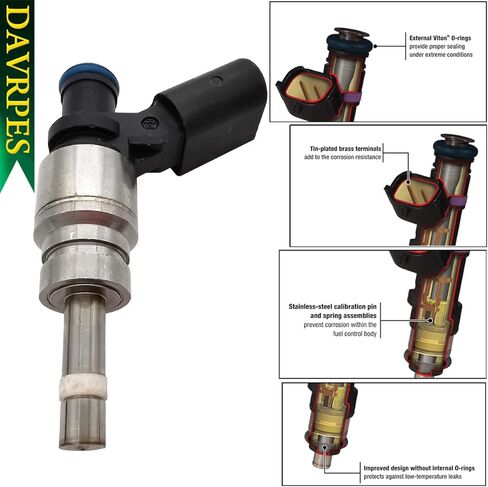 JSD742 06E906036F Fuel Injectors Fuel Spray Nozzle Replacement For 2009 Audi A4 Quattro 2008-2010 Audi A5 Quattro 2010-2011 Audi A6 2009-2012 Audi Q5 3.2L Replace# FIJ0035｜M1191｜4G2033｜2507126 in Kuwait