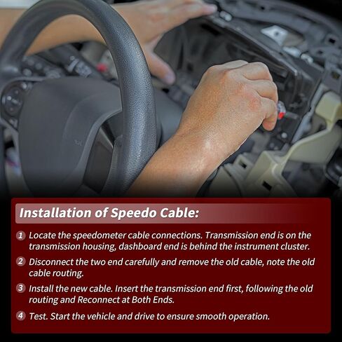كابل عداد السرعة 52.36 بوصة لسيارة Volkswagen Beetle Fastback Transporter Vanagon Karmann Ghia Squareback Thing عداد السرعة مجموعة كابل عداد السرعة للسيارات 111957801H in Kuwait