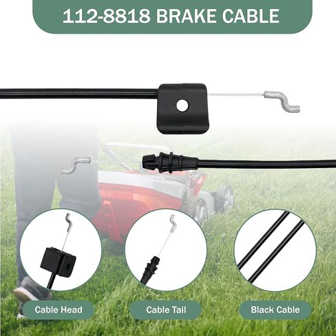 112-8818 Brake Cable for Toro Recycler 22" 20330 20339 10642 20314 20316 20323 20331 20338 20350 20351 Recycler Lawn Mowers, Replaces Lawn-Boy 112-8818 2-Pack in Saudi Arabia