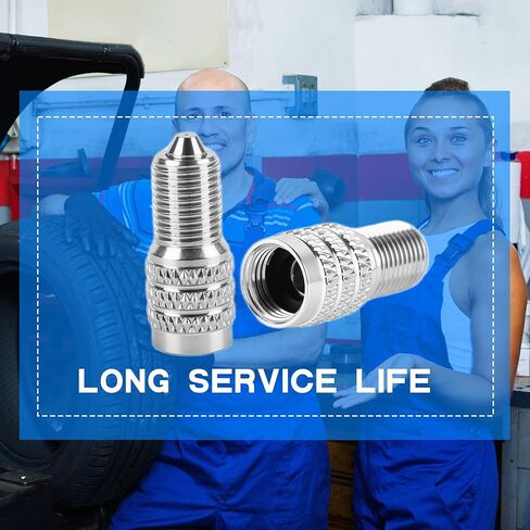 40 Pcs Double Seal Valve Stem Caps Metal Valve Cap Bulk Inflate Tire Valve Flow Through Tires Air Cap for Car Van Trailers Semi Trailer Boats in Kuwait