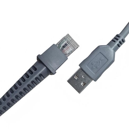 Barcode Scanner USB Cable, USB to RJ45 Cable for Datalogic GD/GM/QD/QM Series QD2430 QW2100 GPS4490 GD4430 HD3130 GM4100 QBT2131 QM2430 GBT4430 QBT2430 (2M/7FT) in Saudi Arabia